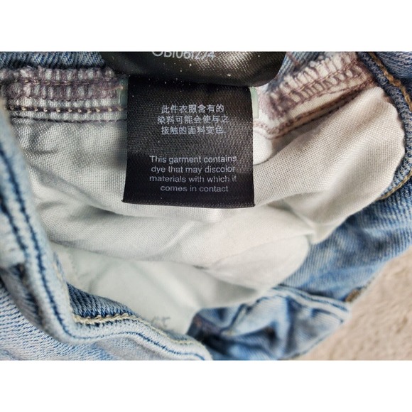 We The Free Jeans Womens 24 Blue Denim Pockets Acid Wash Skinny‎ Leg Flat Front - Picture 8 of 8